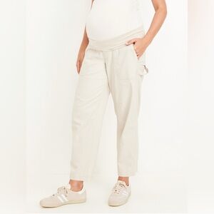 NWT Old Navy Maternity Rollover Waist Pulla Utility Pants